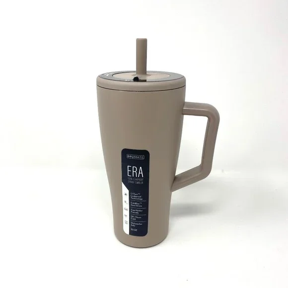 BruMate Era 30oz Mocha Leakproof Metal Straw - Picture 2 of 9